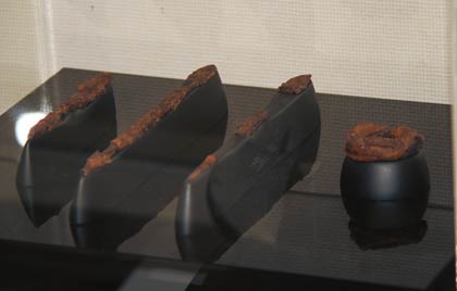 三王山古墳の12号墳から出土した鉄鏃と耳環