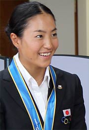 さわやかな笑顔の山田選手