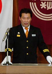 長谷川団長の訓示
