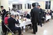 点灯式のあと異業種交流会