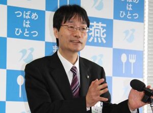 28日行われた鈴木力燕市長の定例記者会見
