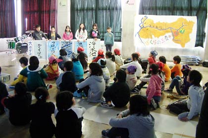 児童が取り組んだ学習のまとめを発表