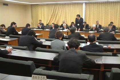 三条市の平成23年度当初予算概要説明会