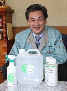ホクエツ宅配トマト事業部のノロウイルスにも効果を発揮する除菌・消臭スプレー「アミスティー」が人気