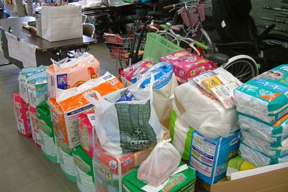 あっといういう間に必要数が寄せられた物資