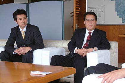 田中取締役開発部長と小出社長