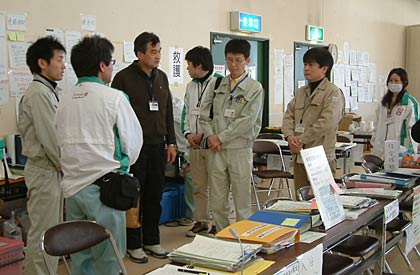 福島県教育委員会と南相馬市教育委員会の職員が訪問