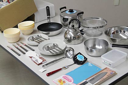 メードイン燕にこだわった応援グッズの生活用品