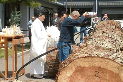 4日行われた神事
