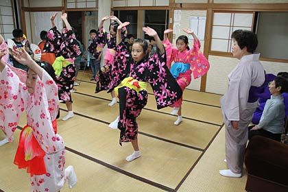 練習を繰り返すお玉