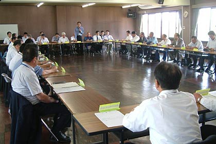 10日開かれた三条市防災会議