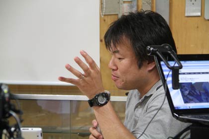 主催の県央文化交流会議実行委員会の実行委員長、日本ビジネスアカデミア代表の加藤昌樹さん