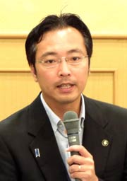 名誉会長の国定三条市長