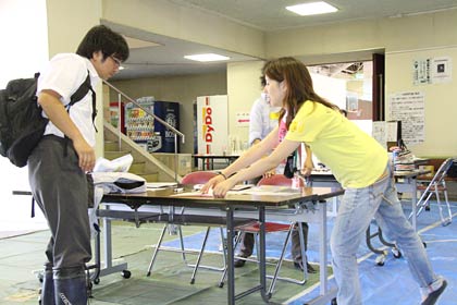 6日の三条市災害ボランティアセンター下田本部