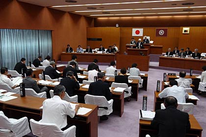 5日開会した三条市の9月定例会