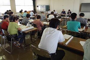 第31回燕青空即売会の出店者説明会、昨年より4つ増えて40社・団体が出店