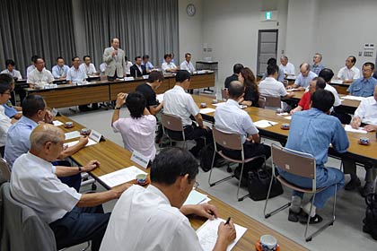 12日開かれた第7回三条夏まつり第3回全体会議