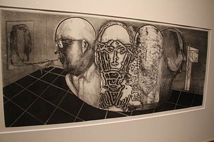 処女作でいきなり県展賞を受賞した作品「晴れの日のズレ～春夏秋冬を偲ぶ～」