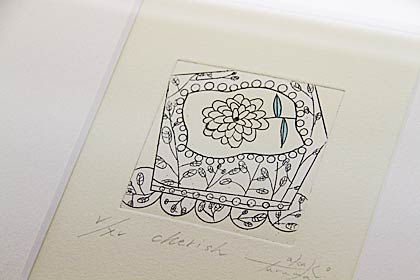 6×6センチの小さな作品も