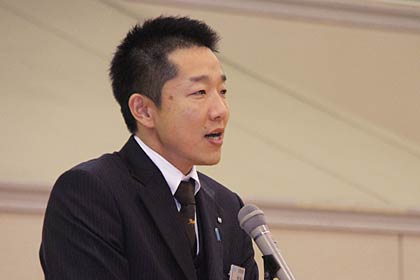 2012年度日本青年会議所北陸信越地区協議会会長の燕三条JCの長谷川元理事長