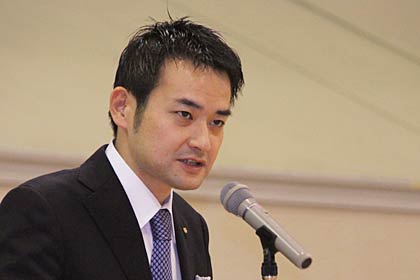 2012年度日本青年会議所会頭の井川会頭