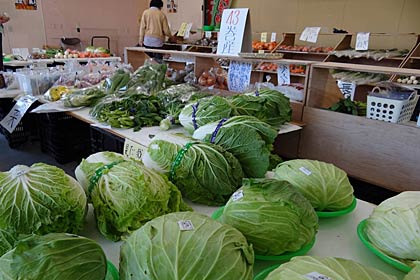 8日に収穫祭を開く三条市下田地区の減農薬野菜を中心に販売する直売所「縄文野菜げんき村」