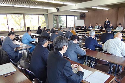 22日開かれた三条市の平成23年度除雪対策協議会￥