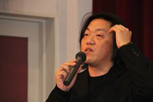 来年5月公開の燕市のご当地映画『アノソラノアオ』の主要関係者試写会に燕市内の関係団体や高額スポンサーなどが参加して完成直前の作品を鑑賞
