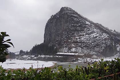 いい湯らていから八木ヶ鼻の雪景色