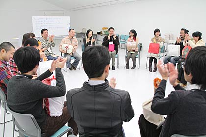 25日開かれた初めての「さんじょうワクワク未来トーク」