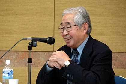 講師の筑波大学名誉教授の門脇厚司さん
