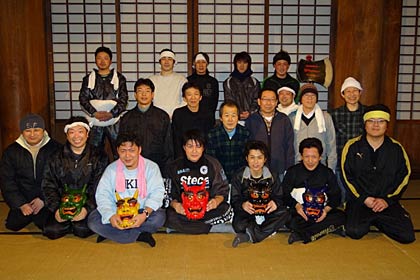 本成寺鬼踊り奉賛会の会員