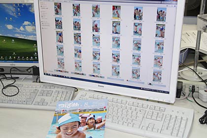1時間半で撮影した700枚を超すおびただしい数のショットのなかから1枚を選んだ