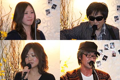左上の倉井さんから時計回りに舘さん、矢代さん、吉田さん