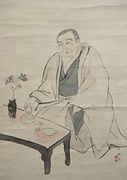 富取芳斎の自画像