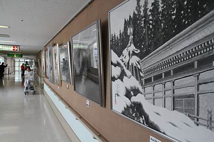  3月13日まで済生会三条病院で開かれている第33回五彩展