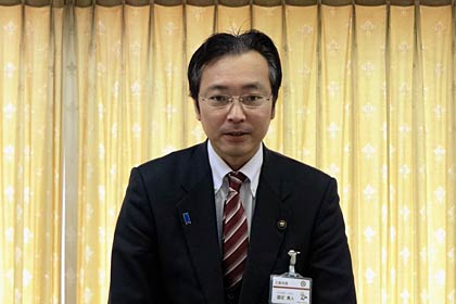 新年度予算案を説明する国定市長