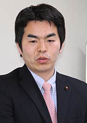 新潟キャラバンで参加を呼びかけた名古屋三条市市議