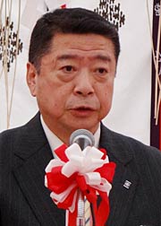施工者代表で小柳建設の小柳社長