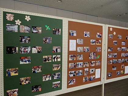 季節ごとに台紙にまとめて展示