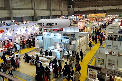 「FOODEX JAPAN 2012」の会場内のようす