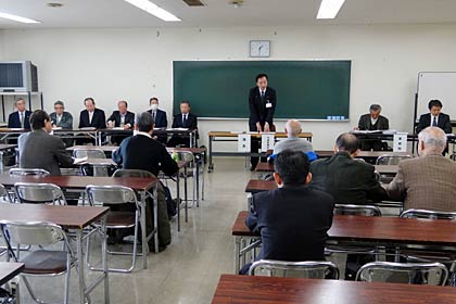 28日開かれた三条昭栄開発(株)の第24回定時株主総会