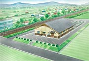 農業集落排水施設下保内浄化センターの完成予想図
