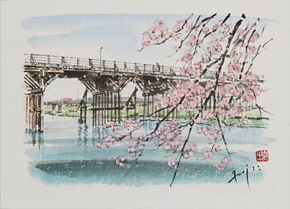 「一新橋桜景」