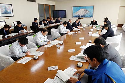 20日開かれた栄スマートインターチェンジ地区協議会の第5回協議会
