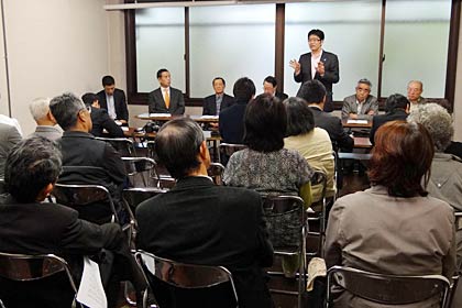 26日開かれた私たちの三条市をつくる市民の会のパルム裁判説明会