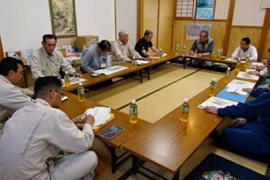 牛野尾自治会の災害復旧対策本部を解散