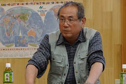 牛野尾自治会の災害復旧対策本部を解散であいさつする熊倉自治会長