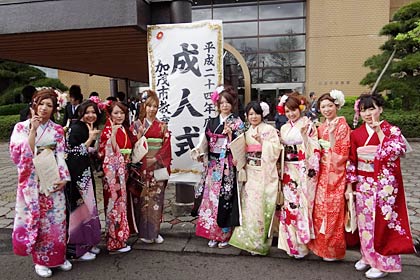  ことしも「憲法記念日」の3日に行われた加茂市成人式