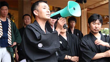  三条若衆会の竹内誠会長
